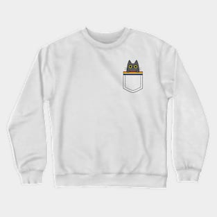 Pride cat in a pocket Crewneck Sweatshirt